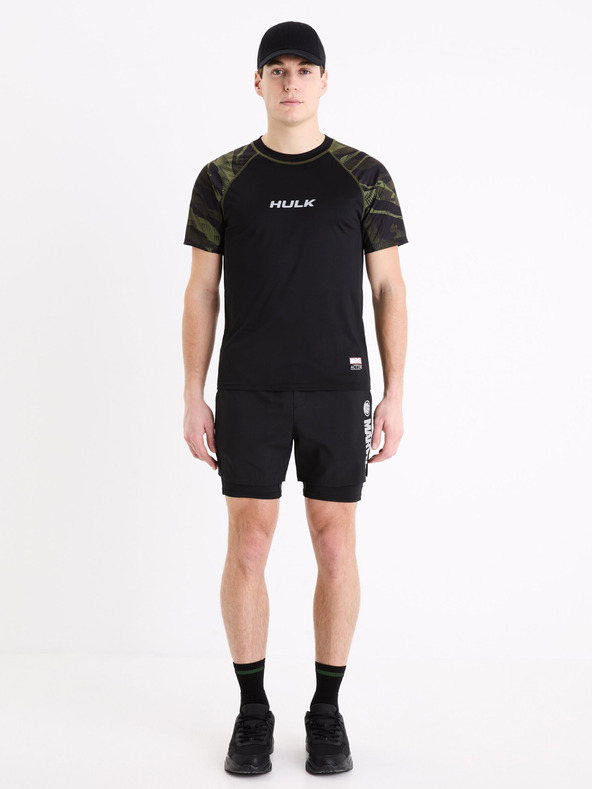 Celio Crne sportske kratke hlače Celio Marvel Hulk