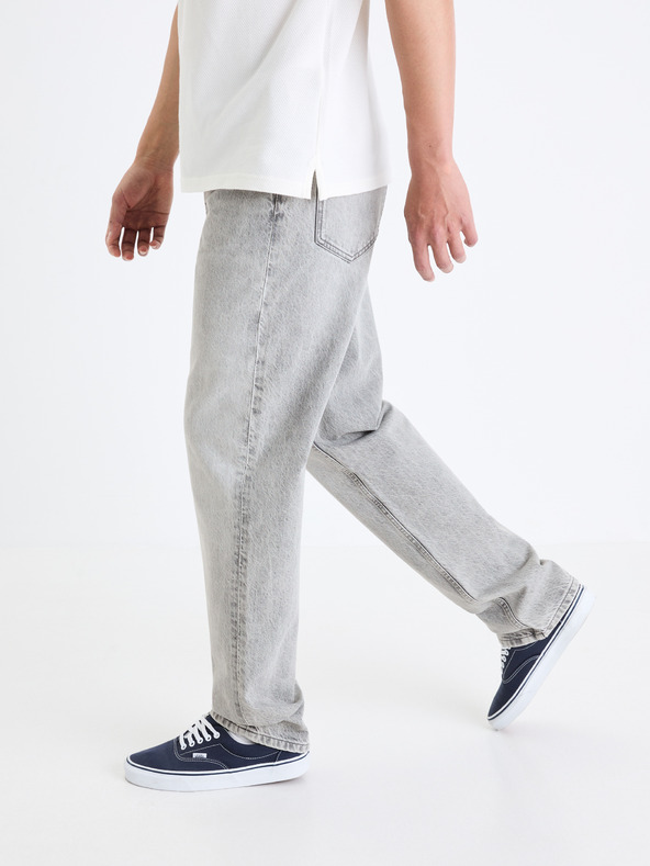 Celio Sive muške traperice širokog kroja Celio C75 Foloose