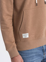 Ombre Clothing Ombre Clothing Muška smeđa klokanska majica s kapuljačom