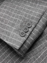 Ombre Clothing Sivi muški karirani sako s mješavinom vune Ombre Clothing
