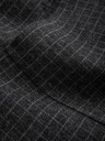 Ombre Clothing Tamno sivi muški karirani sako s mješavinom vune Ombre Clothing