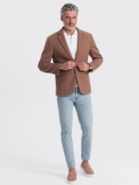 Ombre Clothing Smeđa muška jakna Ombre Clothing