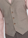 Ombre Clothing Bež muški prsluk s kragnom Ombre Clothing