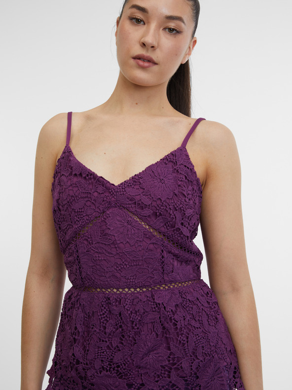 Orsay Ljubičasta ženska majica od čipke ORSAY