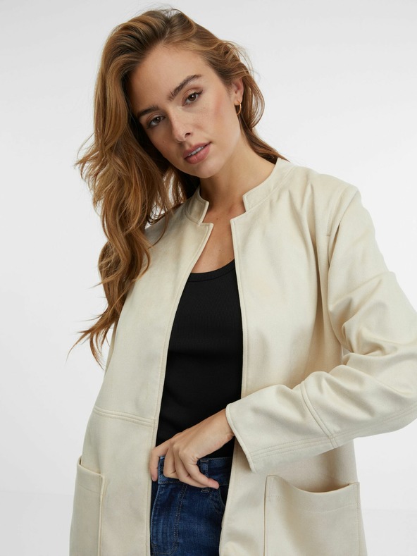 Orsay Bež ženska kožna jakna ORSAY