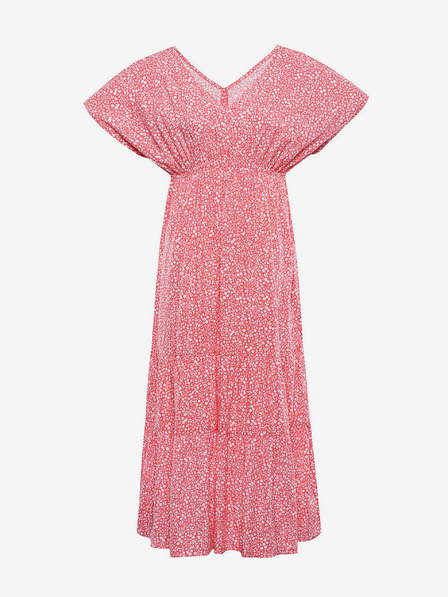 ALPINE PRO Crvena ženska cvjetna ljetna haljina ALPINE PRO Graana