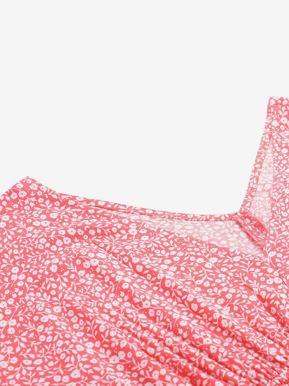 ALPINE PRO Crvena ženska cvjetna ljetna haljina ALPINE PRO Graana