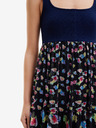 Desigual Desigual Vancouver tamnoplava ženska cvjetna maxi haljina