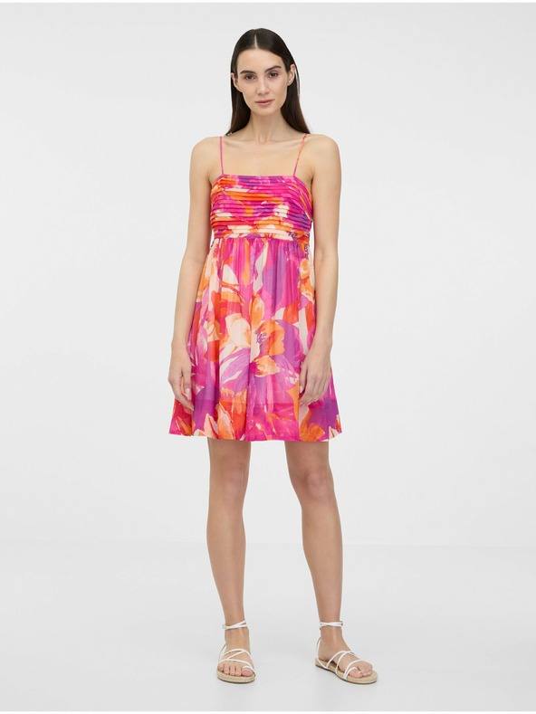 Orsay Tamno roza ženska haljina do koljena ORSAY