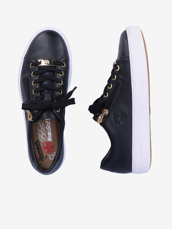 Rieker Rieker crne ženske kožne tenisice