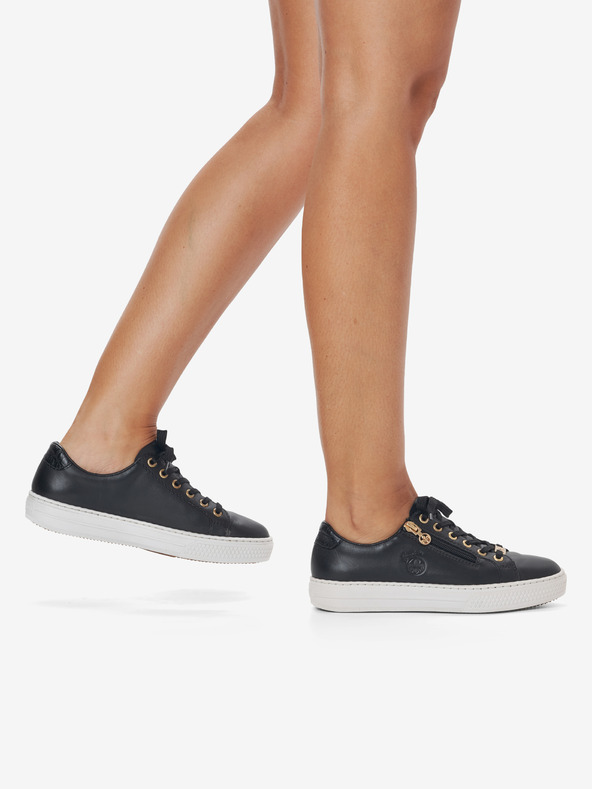 Rieker Rieker crne ženske kožne tenisice