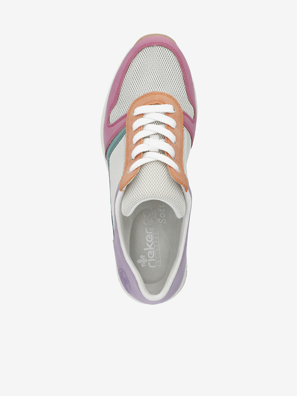 Rieker Rieker krem-ružičaste ženske tenisice na wedge