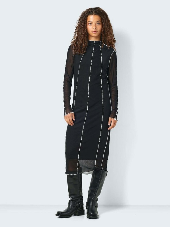 Noisy May Noisy May Carrie crna ženska midi haljina