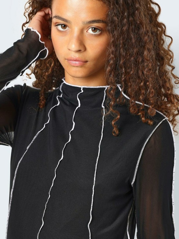 Noisy May Noisy May Carrie crna ženska midi haljina