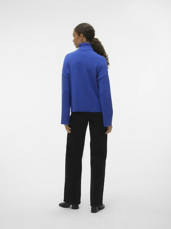 AWARE by VERO MODA Plava ženska dolčevita AWARE by VERO MODA Gisela