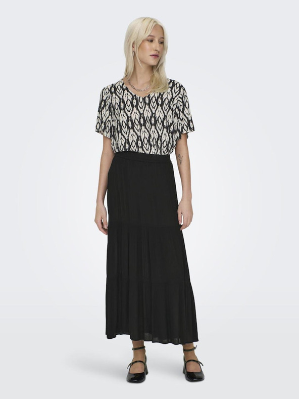 ONLY Crna ženska bluza s uzorkom ONLY Susan