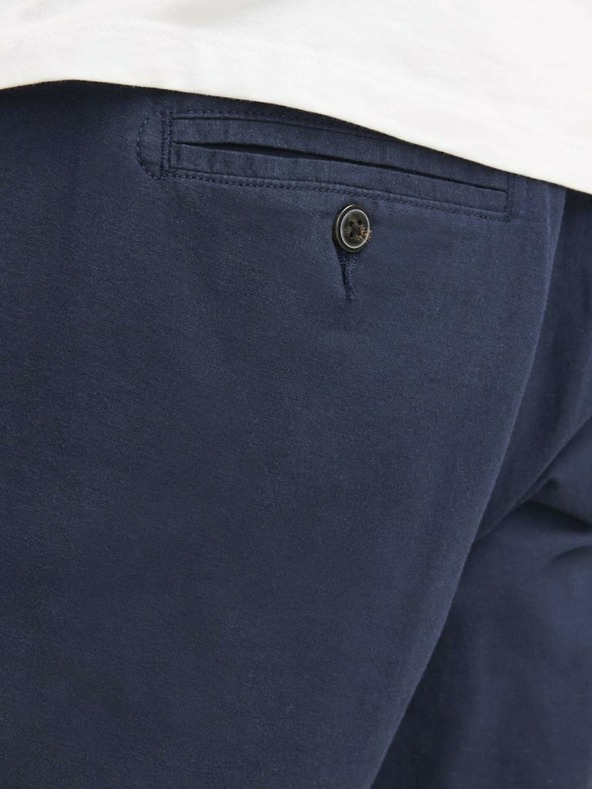 Jack & Jones Tamnoplave muške chino kratke hlače s Jack & Jones Ace lanom