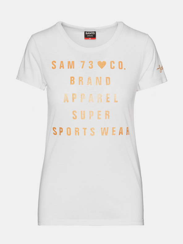 Sam 73 Bijela ženska majica s printom SAM 73 Penny