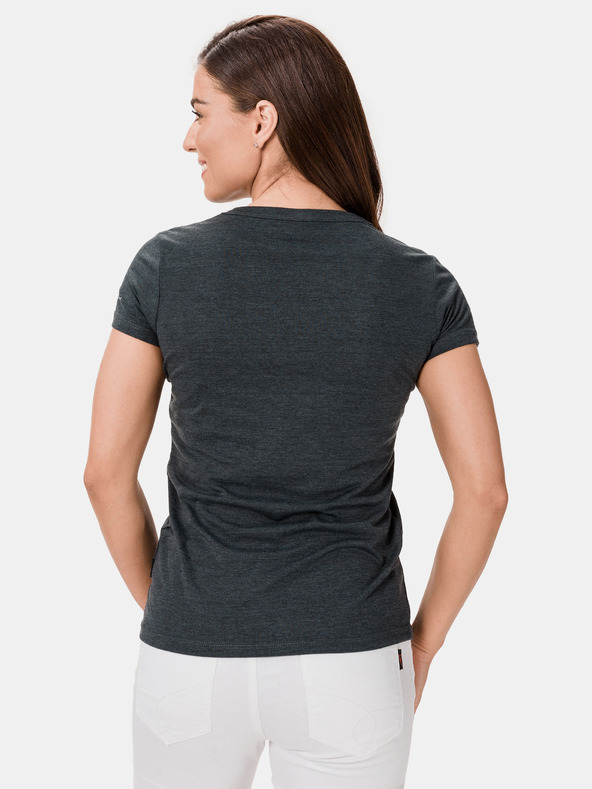 Sam 73 Tamno siva ženska majica s printom SAM 73 Penny