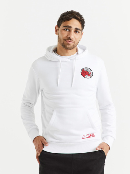 Celio Bijeli muški sweatshirt Celio Lvespidsw