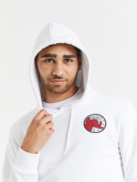 Celio Bijeli muški sweatshirt Celio Lvespidsw