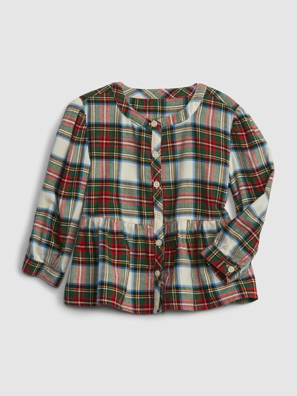 GAP Baby košuljasti top peplum GAP