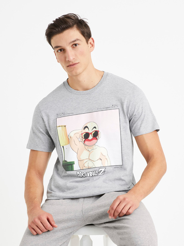 Celio Celio Dragon Ball Super siva muška majica