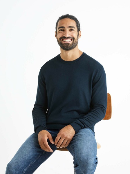 Celio Celio Befirst tamnoplavi muški pulover