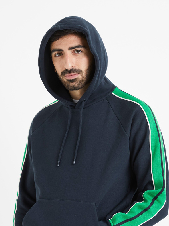 Celio Celio Vebandit tamnoplava muška majica s kapuljačom