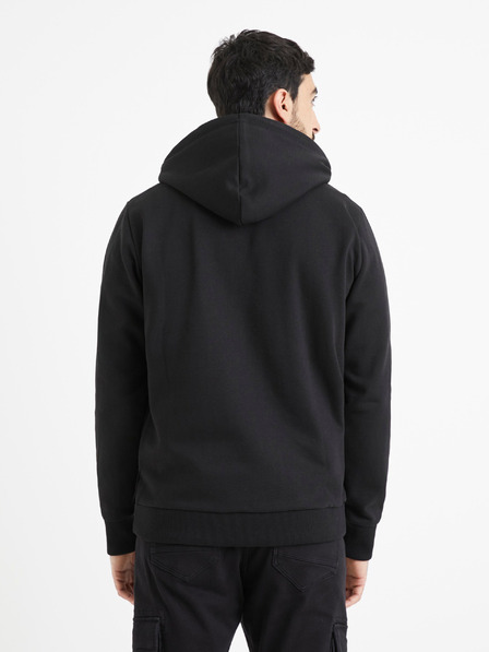 Celio Crna muška majica s kapuljačom Celio Vetype