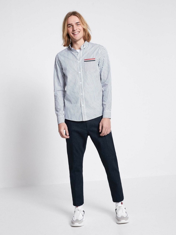 Celio Tamnoplave muške uske traperice s Celio C25 prugom