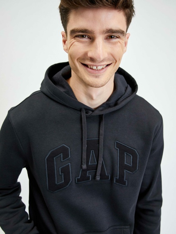 GAP Fleece duks s kapuljačom i logom GAP