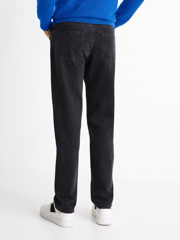 Celio Crne traperice širokog kroja Celio C75 Coback4