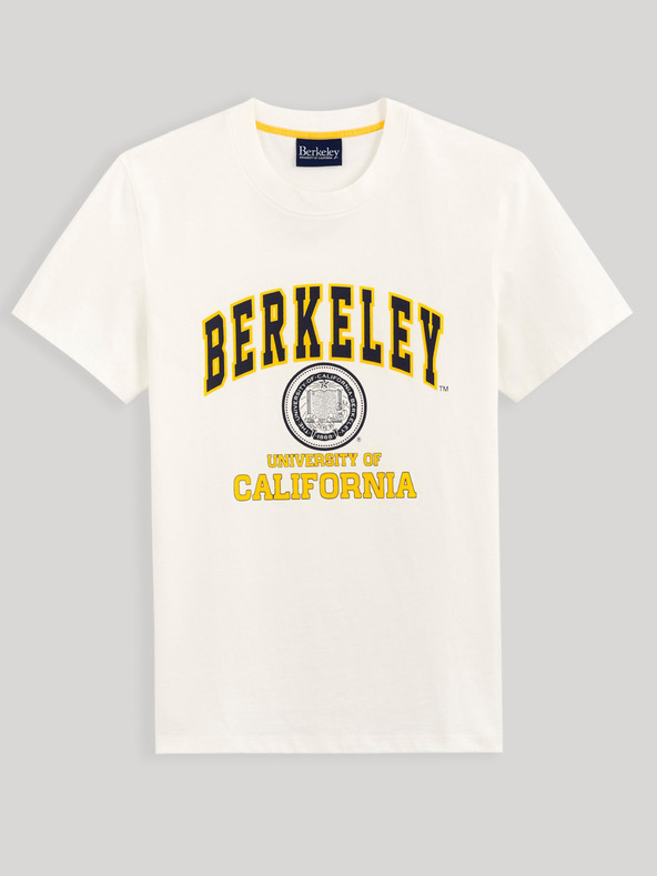 Celio Žuto-bijela muška majica sveučilišta Celio Berkeley