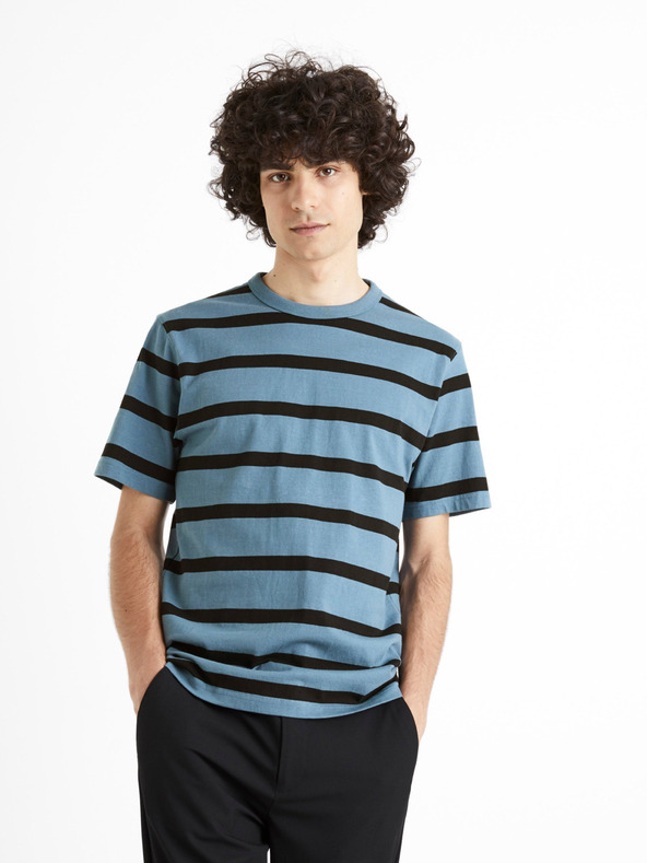 Celio Plava prugasta majica Celio Beboxar