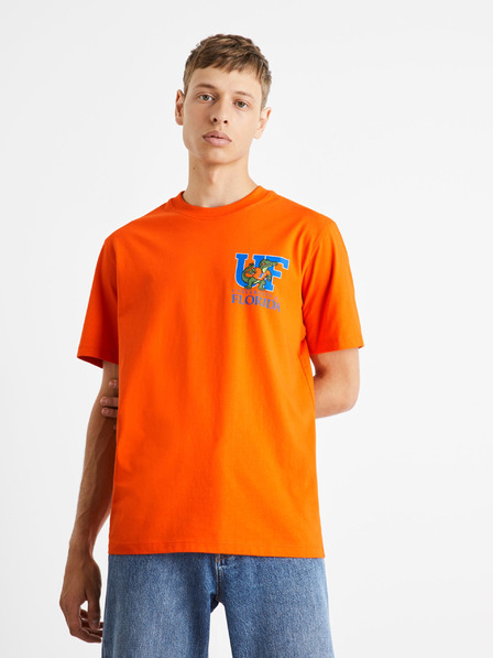 Celio Narančasta muška majica kratkih rukava Sveučilišta Celio Florida