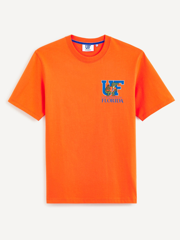 Celio Narančasta muška majica kratkih rukava Sveučilišta Celio Florida