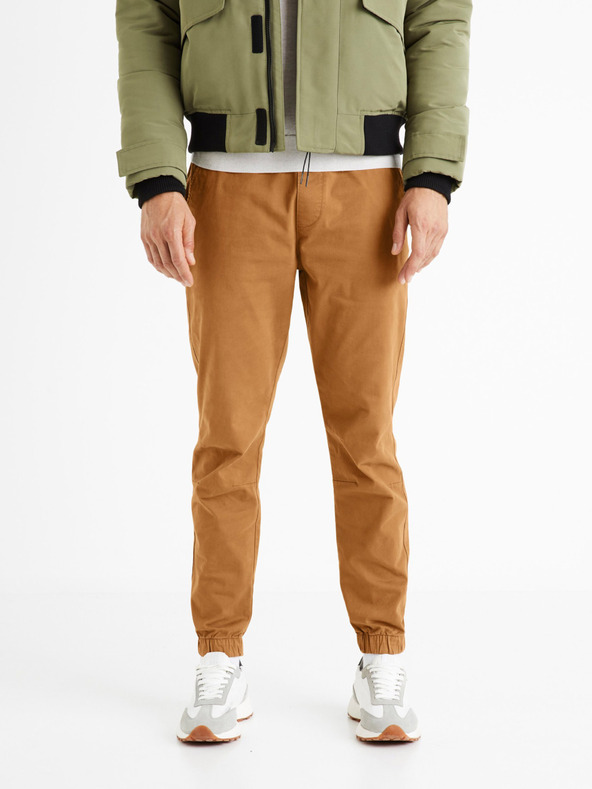 Celio Celio Voyage smeđe muške hlače