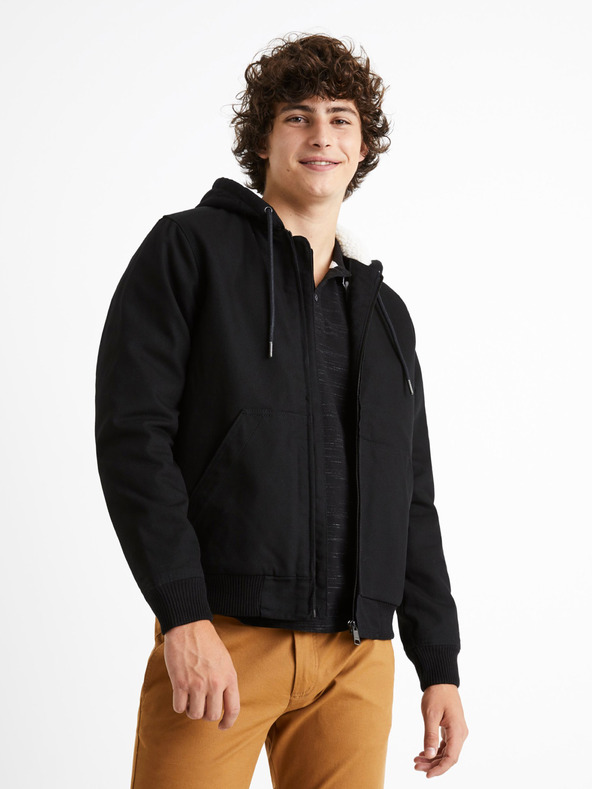 Celio Crna muška Celio Cuhoodie jakna