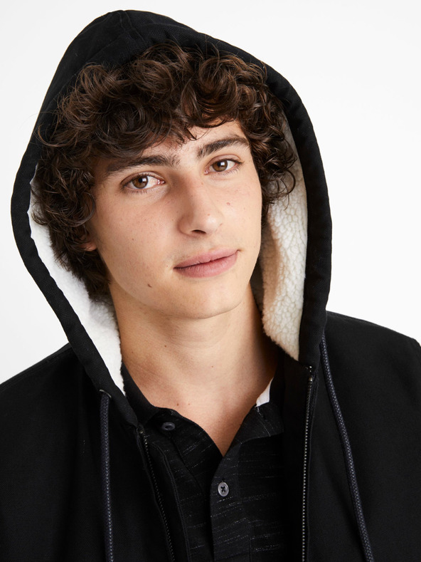Celio Crna muška Celio Cuhoodie jakna