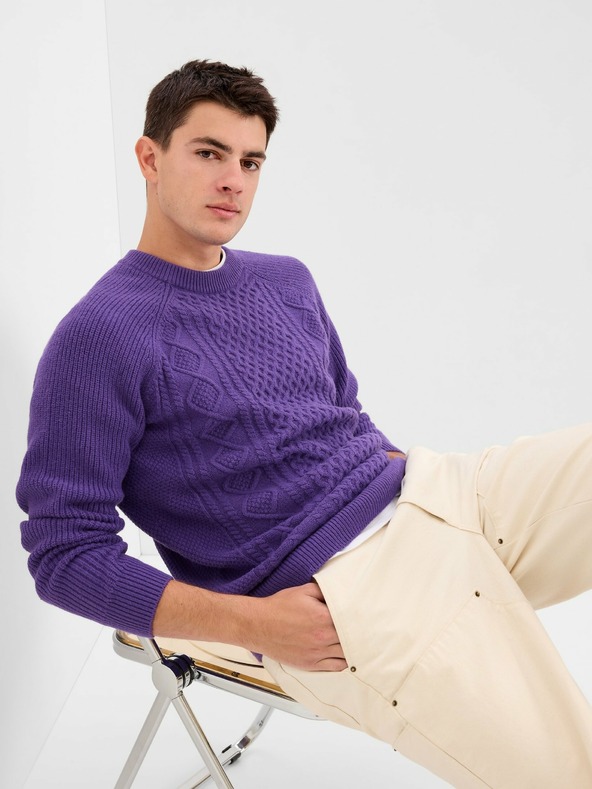 GAP Pleteni pulover s примјесом vune GAP