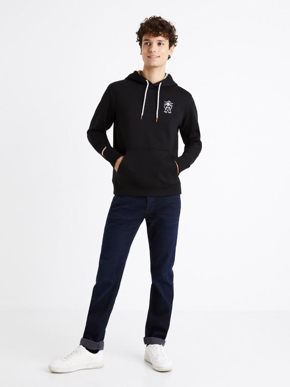 Celio Crna muška majica s printom Celio Monopoly