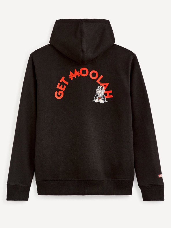 Celio Crna muška majica s printom Celio Monopoly