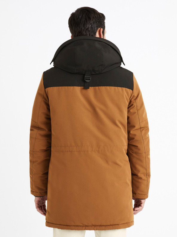 Celio Celio Cubicol smeđa parka jakna
