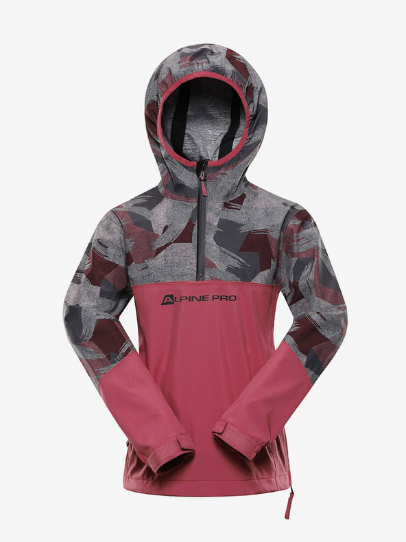 ALPINE PRO Sivo-roza dječja jakna ALPINE PRO GIBBO