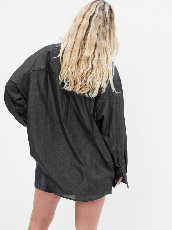 GAP Košulja s metalnom niti oversize GAP