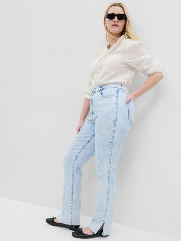 GAP Džins High Rise Slim Vintage Split-Hem GAP