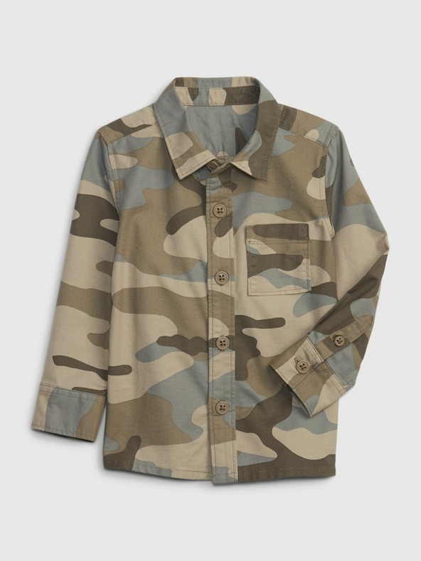 GAP Baby košulja s army uzorkom GAP