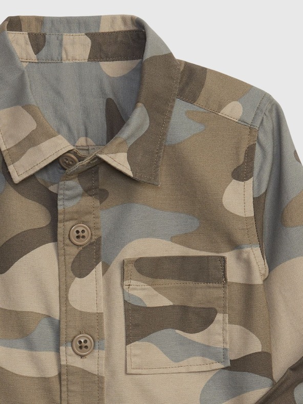 GAP Baby košulja s army uzorkom GAP