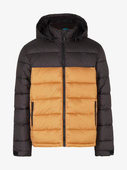 O'Neill Narančasto-crna muška zimska jakna O'Neill O'RIGINALS PUFFER JACKET